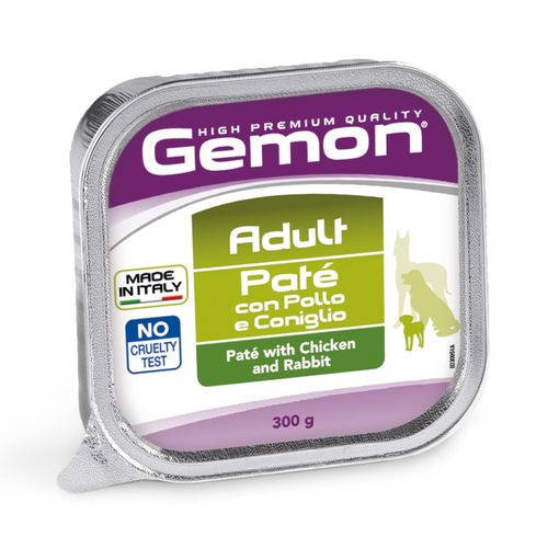 Paté Perro Gemon - Adult (Chicken & Rabbit) 300Gr.