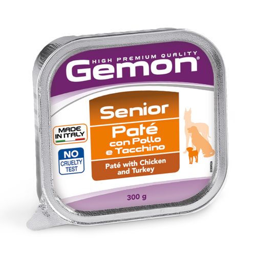 Paté Perro Gemon - Senior (Chicken & Turkey) 300Gr.