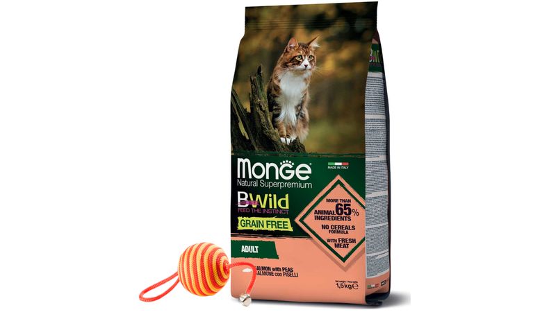 Monge bwild sterilised para gato adulto con atún y verduras comida húmeda  para gatos — Mundo Animal