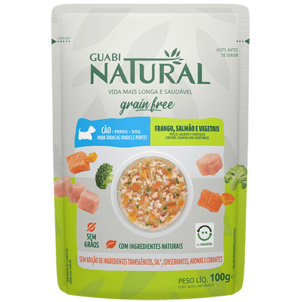 SACHET-GUABI-NATURAL-PERRO-GRAIN-FREE-SABOR-POLLO-SALMON-Y-VEG-100-G