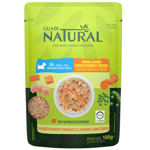 Sachet-Guabi-Natural-Perro---Pollo-Cereales-Salmon-Veg---100-gr