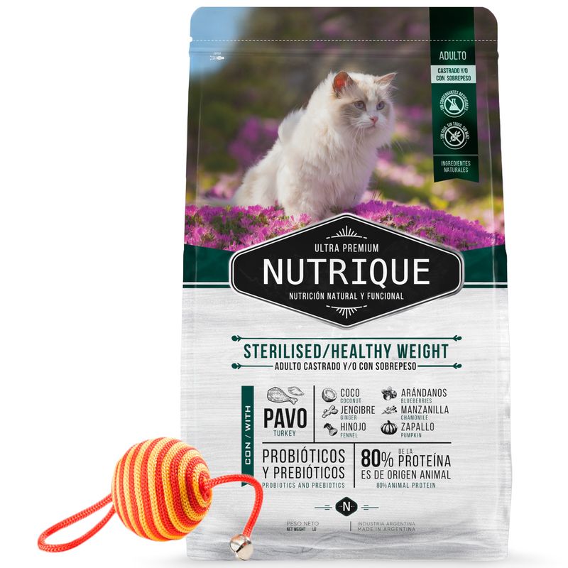 Nutrique-Gato-Adulto-Sterilised---Healthy-Weight---Juguete