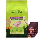 GUABI NATURAL PERRO CACHORRO MED POLLO Y ARROZ + 3 pate GRAN PLUS.JPg