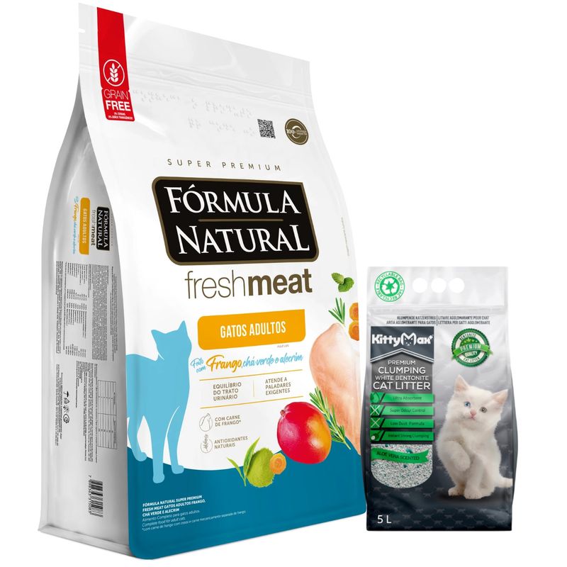 Gato Adulto + KITTY MAX AGLOMERANTE ALOE VERA 5 L