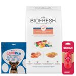 2Biofresh Perros Cachorro Raza Pequena + portabolsitas + PANALES NEW GOOD 7 UN