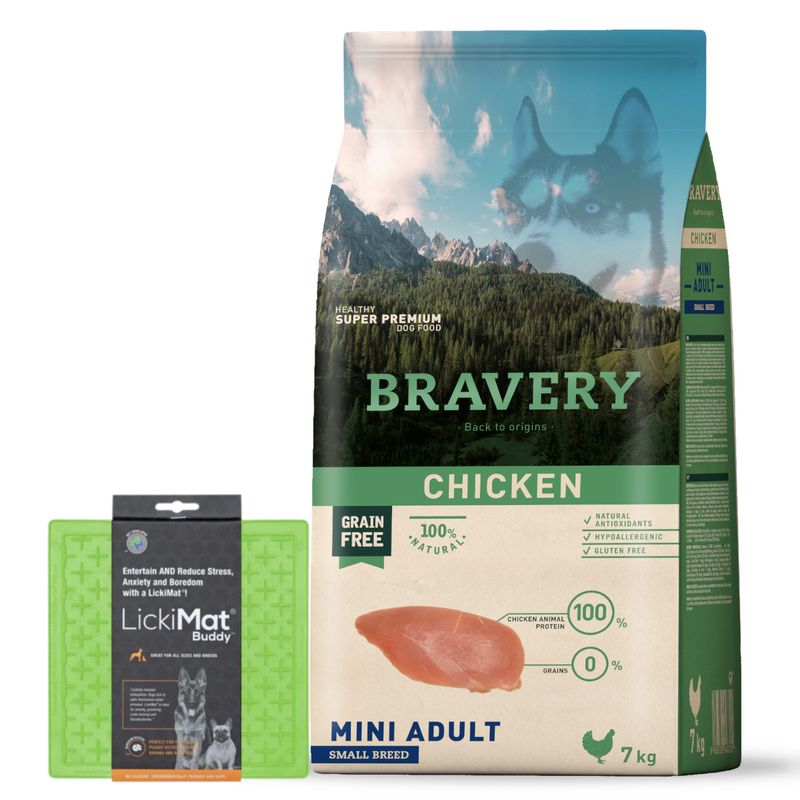 Perro Adulto Mini Pollo 7kg + lickimat