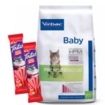 2HPM - Baby Pre Neutered Cat + 2 Dr Zoo Tiritas