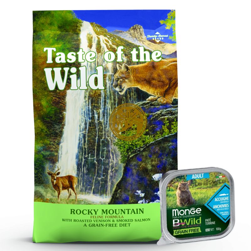 Rocky Mountain gato + Pate Bwild Gato Adulto