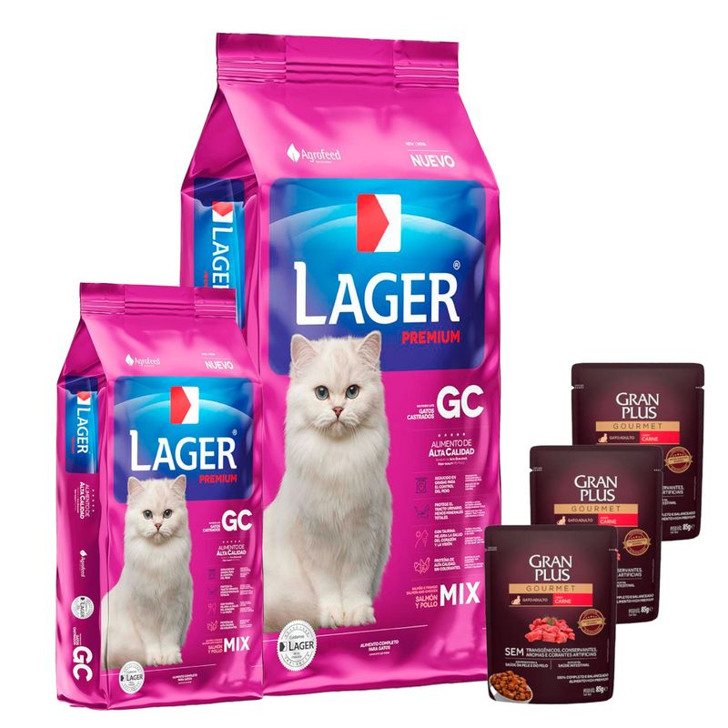 Lager castrado + 3kg + 3 pate