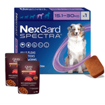 1 nexgard spectra 15,1-30 Kg + 2 pate